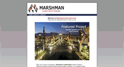 Desktop Screenshot of marshmanconstruction.com